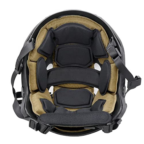 Tactical Helmet Pads - Universal Replacement Internal Memory Foam Pad Inserts for ACH, MICH, EXF Helmets - color: 2nd-Khaki