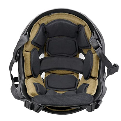 Tactical Helmet Pads - Universal Replacement Internal Memory Foam Pad Inserts for ACH, MICH, EXF Helmets - color: 2nd-Khaki