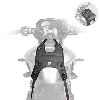 Rhinowalk Motorcycle Tank/Saddle Mount Base for Fuel Tank Bag/Saddle Bag/Tail Bag/Seat Bag/Walkie Talkie Motorcycle Accessory
