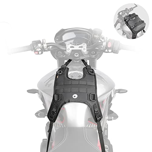 Rhinowalk Motorcycle Tank/Saddle Mount Base for Fuel Tank Bag/Saddle Bag/Tail Bag/Seat Bag/Walkie Talkie Motorcycle Accessory