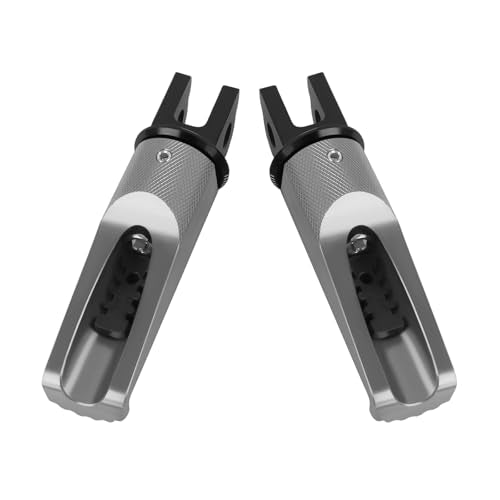 Motorcycle Footpegs Front Passenger Foot Pegs Replacement for Honda CB125R CB300R CB1000R CB650F CBF600 CBF100 CBR600F CBR250R CB650R CBR600 CBR100 CBR900 Foot Rests Pedal(titanium) - color: titanium