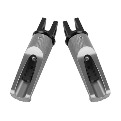 Motorcycle Footpegs Front Passenger Foot Pegs Replacement for Honda CB125R CB300R CB1000R CB650F CBF600 CBF100 CBR600F CBR250R CB650R CBR600 CBR100 CBR900 Foot Rests Pedal(titanium) - color: titanium