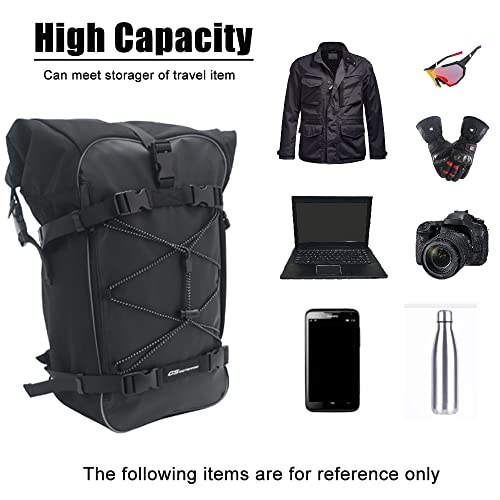 Universal Saddlebag Crash Sissy Bar Waterproof Rear Seat Bags Backpack for BMW YAMAHA Honda Riding Pack Motocross
