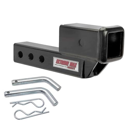 EXTAI Extreme Max 5001.6507 Solid Shank Receiver Extension - 2" Rise, Includes Two Hitch Pins - size: 2" Rise