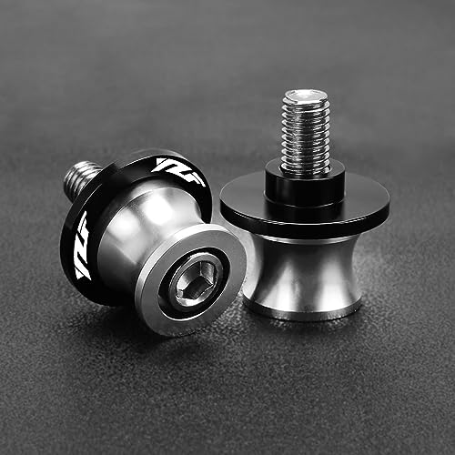 Rear Sliders Stand Screw Motorcycle Accessories 6MM Swingarm Spools Stand Screws Slider for Y&AMAHA YZF R1 R3 R7 R125 Moto Sliders Holder Equipments Parts (Color : YZF Sliver) - color: YZF Sliver
