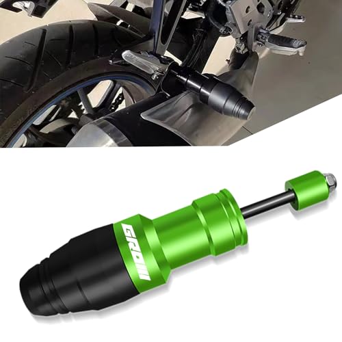 For GROM MSX125 MSX 125 2019 2020 2021 2022 2023 Fall Collision Protection Rod Motorcycle Anti-Fall Rod Scooter Bike Bar CNC Aluminum Engine Crushing Collision Frame Slider (Green) - color: Green