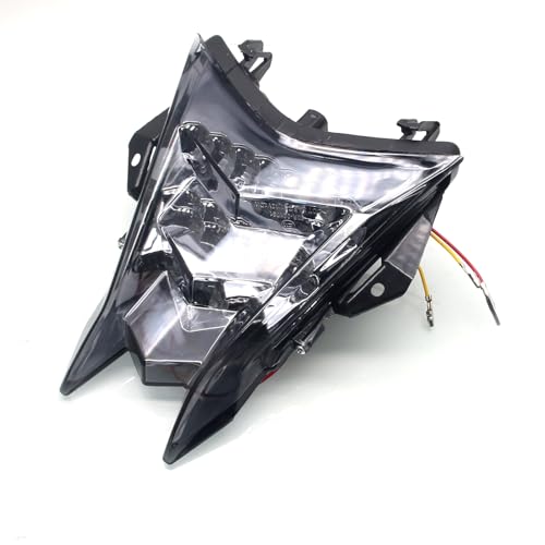 MZS Motorcycle Tail Light, LED Integrated Turn Signal Blinker Smoke Lens Compatible with HP4 2013-2018 / S1000R 2014-2018 / S1000RR 2010-2018 - size: HP4/S1000R/S1000RR