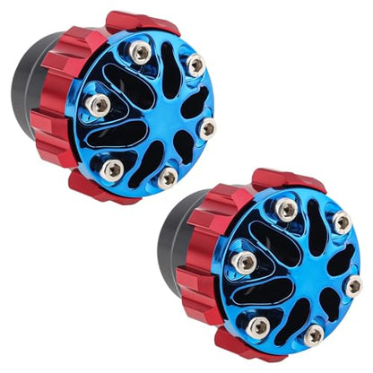 Windance 2pcs Aluminum Alloy 16 mm Front Wheel Frame Sliders for Motorcycles Motocross Moped Scooters Dirt Pit Bikes, Front Fork Anti Crash Sliders (Red,16mm)