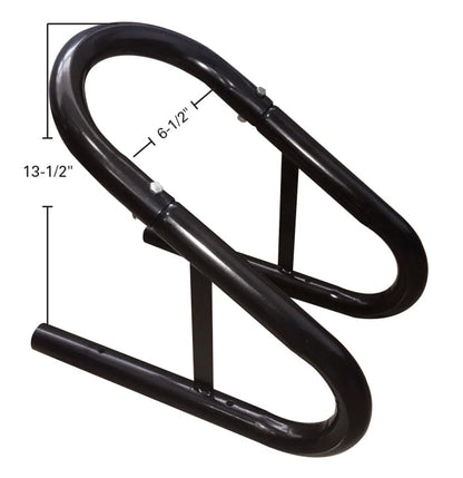 Extreme Max 5001.5759 3-Piece Motorcycle Wheel Chock - 6.5" Wide, Black