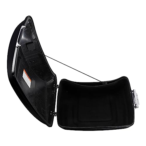 TCMT 13.7" King Motorcycle Trunk Box W/Latch Key Fit For Harley 2014-2025 Touring CVO Road King Road Glide Street Glide Electra Glide Ultra Limited Midnight Blue - color: Midnight Blue(W Speaker Holes)