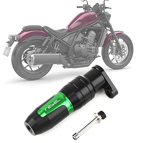 For Rebel CMX 1100 CMX1100 2021 Motorcycle CNC Accessoires Falling protection Exhaust Slider Crash pad slider with logo - color: green