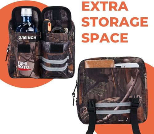 KEMIMOTO ATV Tank Bag Water-resistant Cooler All Terrain Vehicles Accessories Motorcycle Saddle Bag Compatible with Most ATVs and Snowmobiles Bicycles, Camo - color: Camo