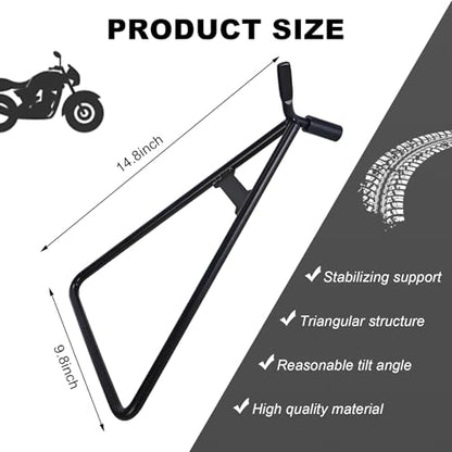 KVAEY Motorcycle Triangle Stand, Heavy Duty Dirt Bike Triangle Kickstand Side Stand, Universal Rustproof Motorcycle Triangle Kickstand for Rear Wheel, Motorcycle Accessories
