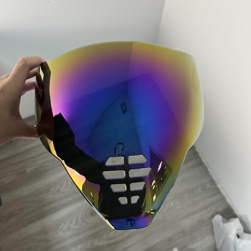 YMTSGEA Airflite Helmet Visor Replacement for IC-06.Motorcycle Helmet Shield Windshield Sunshield PC Lens UV Protection Compatible with Airflite IC-06 (Rainbow) - color: Rainbow