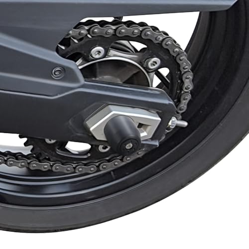 Xitomer Rear Axle Sliders Compatible with CFMOTO 450NK 2024-2025, CFMOTO 450SS 2023-2025 Rear Fork Wheel Frame Sliders Motorcycle Crash Protector (Rear) - style: Rear