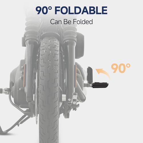 Motorcycle Foot Pegs, Passenger Foot Peg Male-Mount Aluminum Footrest Pedal Fit for Harley Street Glide Road King Road Electra Glide Sportster 883 1200 Dyna Softail （Black) - color: 2#Black