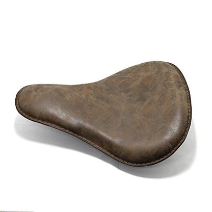 13" Brown Motorcycle Solo Seat Bracket Cushion for Harley Davidson Sportster - color: Retro Brown#1