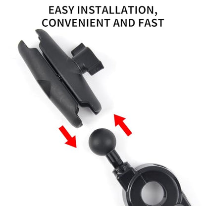PANICAL Motorcycle for Honda Goldwing GL1800 F6B DCT 2018-2026 Parts Special Vehicle Handlebar Phone Holder Paired 25mm 1" Ball Head Adapter Holder Aluminum Alloy (Mobile Phone Holder A)