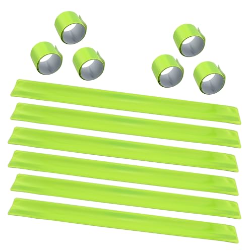 12PCS Reflective Snap Strap Night Riding Decorative Wristband Running Gear Outdoor Activities Accessories Suitable for Walking