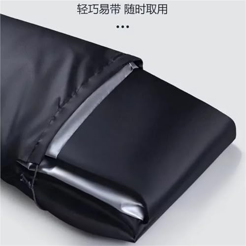 Motorcycle Cover Full Car Sun Protection Dust No Ear Thickened Oxford Cloth Rain(Black Silver) - color: Black silver