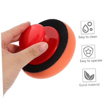 ABOOFAN Automotive Polishing Pads Set of Buffing Pads Sponge Round Plastic Handle Car Polishing Set Buffer Polisher for Cars Motorcycles Boats