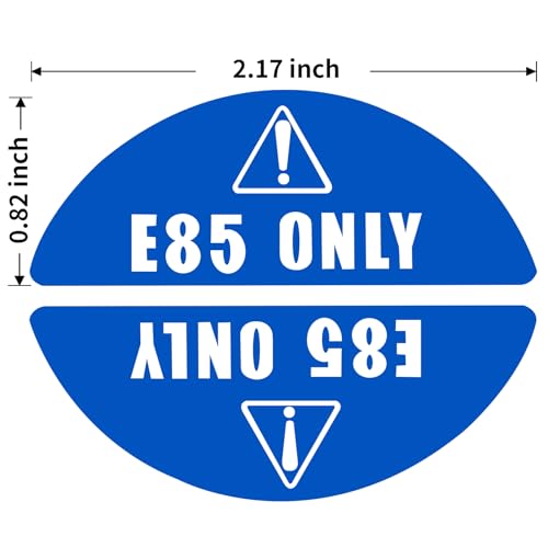 8 Pairs of E85 Only Stickers for Car Van Truck Vehicle Boat Oil Tank Fuel Filler Gas Cap Lid Cover Weatherproof Adhesive Decals - color: E85 Only (8 Pair)