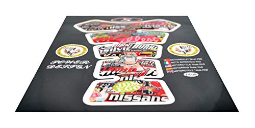 3D Hella Motorcycle Vinyl Gel Gas Tank Pad Protector Decal and Sticker Tankpad (New Generation Silicone-Based Adhesive) - color: RED4