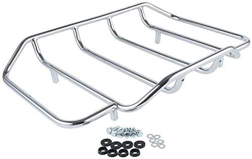 TCMT King Motorcycle Trunk Box Black Lacthes Backrest Luggage Rack Fit For Harley 2014-2025 Touring CVO Road King Road Glide Street Glide Electra Glide Pack - color: Set A#1