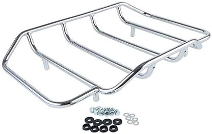 TCMT King Motorcycle Trunk Box Black Lacthes Backrest Luggage Rack Fit For Harley 2014-2025 Touring CVO Road King Road Glide Street Glide Electra Glide Pack - color: Set A#1