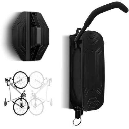 Heavy Duty Bike Wall Mount, Swivel Space-Saving Bike Rack for Garage, Sturdy Bike Hangers Holds Up to 66lbs, Vertical Bicycle Storage Rack, Easy to Install - size: Rotate Single Piece Vine