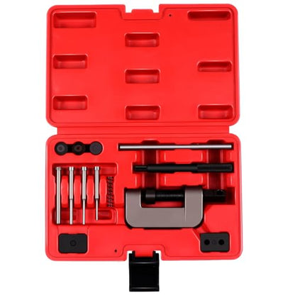 SCITOO 13 pcs Motorcycle Chain Breaker Set,Chain Removal Tool Chain Cutter and Riveter Kit for Cam and 35 to 630 Chains