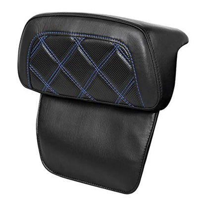 Razor Chopped Trunk Backrest Pad Fits For Harley Touring 2014-2023 Tri Glide Road King Street Glide Road Glide Electra Glide Pack - color: Style D# 4