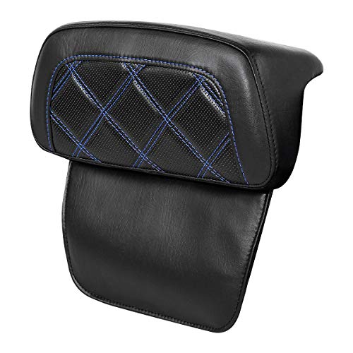Razor Chopped Trunk Backrest Pad Fits For Harley Touring 2014-2023 Tri Glide Road King Street Glide Road Glide Electra Glide Pack - color: Style D# 4