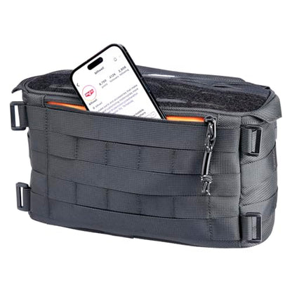 Biltwell Exfil-7 2.0 Motorcycle Bag - Universal Bag for Handlebars Risers Front Fork, Compatible with Touring and Cruiser Motorcycles