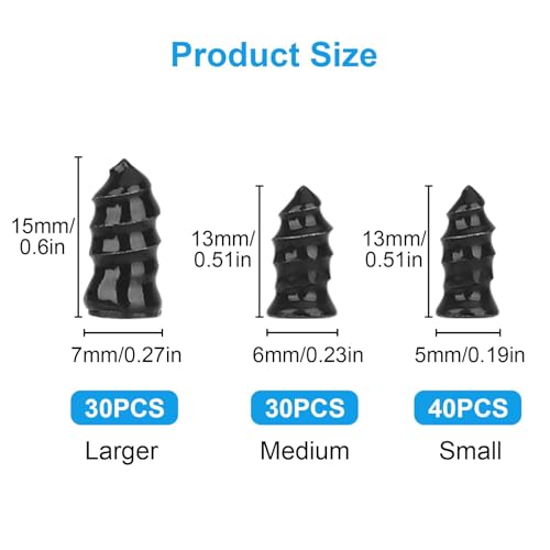 Linkstyle 100PCS Tire Repair Kit, Screw in Tire Plugs with 3 Sizes Rubber Nails, Screwdriver, Self-Service Flat Tire Screw Plugs for Car Truck Motorcycle SUV