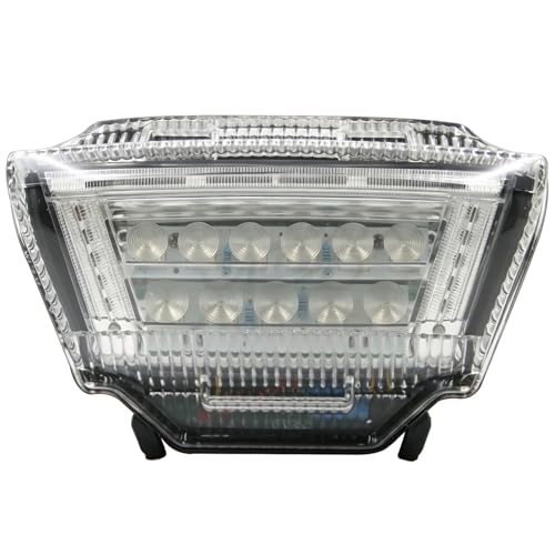 Integrated LED Tail Brake Turn Signal Light,#MD059-2,Clear | Compatible with Kawasaki Ninja ZX10R ZX-10R 2011-2015 - color: Clear