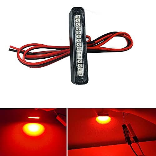 1Pcs 15 Red Leds Led License Plate Light,Motorcycle Brake Light,Tail Light,Side Marker Light,Signal Warning Running Light for Motorcycle Scooter Bike ATV Car RV SUV - size: 15led/Red