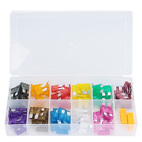 110PCS Kit Premium Automotive Assortment with Zinc Alloy Clips for Car Truck SUV Vehicle Electrical System Protection 2A to 40A