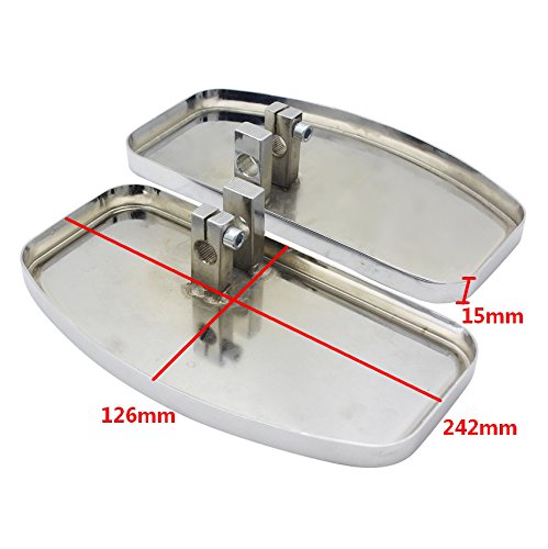 Motorcycle Floorboards Fit For HONDA SHADOW VT400 1997-2003 / HONDA STEED VLX400 VT600 1992-2007 Footboard Front/Rear Foot Pegs - color: Front