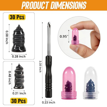 61 PCS Tire Repair Rubber Nail, Vacuum Tire Repair Kits Spiral Rubber Nails, Tire Screw Plug Fast Tool Self Service Tire Repair Nail for car, Motorcycle, Truck, Tractor Tire Puncture Repair | tire repair plugs kit for car, motorcycle, truck, tractor No gl