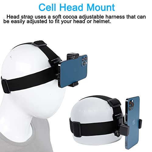 PellKing Phone First-Person Perspective Shooting Mounting,Accesssory Kit with Chest Mount/Head Strap/Neck Holder/Backpack Strap Mount,for iPhone Samsung Oneplus and GoPro Action Camera More