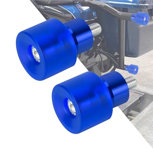 Motorcycle Decorative Wheel M12 Screw Rotatable Crash Bar End Sliders Engine Guard Collision Protector Fit for Harley Saddlebag Guard Engine Guard Bar 2Pcs - color: All Blue