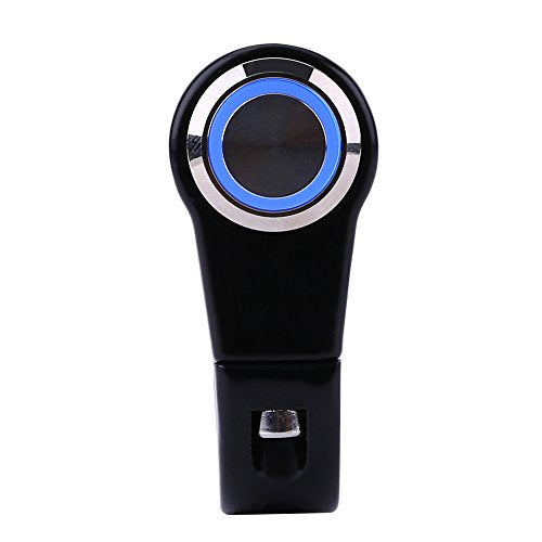 Motorcycle Handlebar Switch, 7/8" 22mm Handlebar Mount Push Button Switch Weatherproof Handlebar Control Switch Button Headlight Brake Fog Lights ON/Off(B)