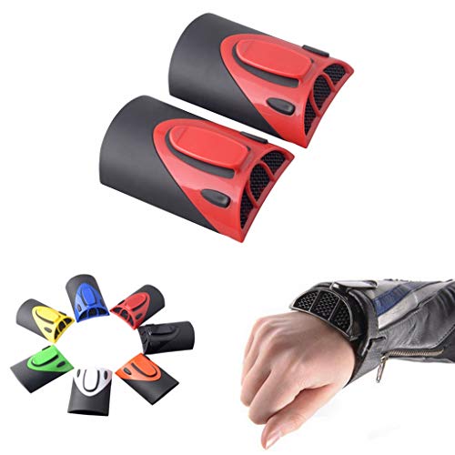 Goldfire Cooling Arm Sleeves 1 Pair Motorcycle Cooling System Jacket Sleeve Vent for Riding Warm Weather Accessories - color: Red