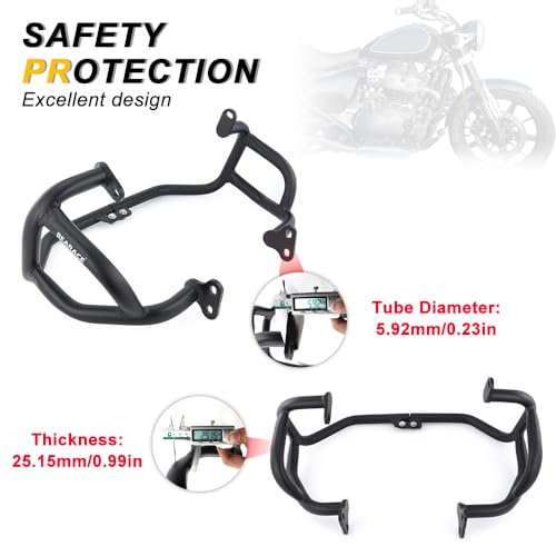 Engine Guards Bumper Crash Bar Fit for Royal Enfield Himalayan 450 2024-2025, Motorcycle Crash Cages Engine Protector