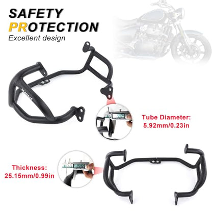 Engine Guards Bumper Crash Bar Fit for Royal Enfield Himalayan 450 2024-2025, Motorcycle Crash Cages Engine Protector