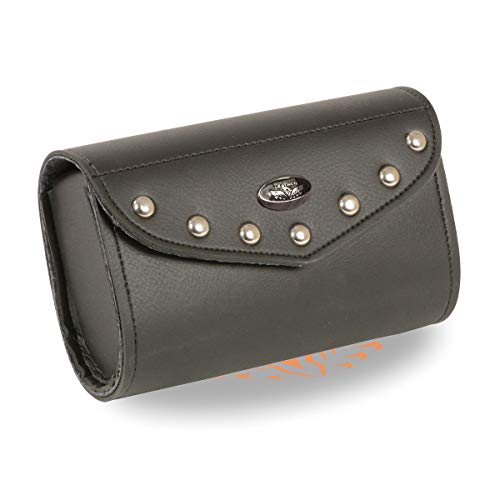 Milwaukee Leather Windshield Bag - PVC Motorcycle Storage w/Turn Lock or Hook Closure - Fits Most Bikes - One Size - color: SH43901-BLACK, size: One Size