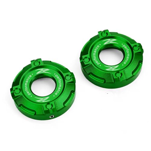 Compatible with Kawasaki Z900 Z650 Z 900 650 Z650 ABS RS SE 2017 2018 2019 2020 2021 2022 2023 2024 2025 Motorcycle Accessories CNC Aluminum Front Forks Trim Cover Cap (Green) - color: Green