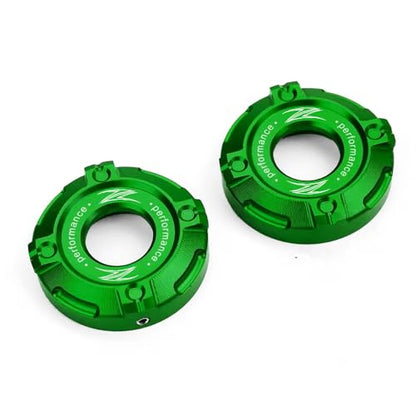 Compatible with Kawasaki Z900 Z650 Z 900 650 Z650 ABS RS SE 2017 2018 2019 2020 2021 2022 2023 2024 2025 Motorcycle Accessories CNC Aluminum Front Forks Trim Cover Cap (Green) - color: Green
