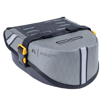 Giant Loop Klamath Tail Rack Pack, 4-Liter Soft Luggage Motorcycle Bag, Secures to Any Motorcycle Tail Rack or Dirt Bike Rear Fenders (Gray) - color: Gray